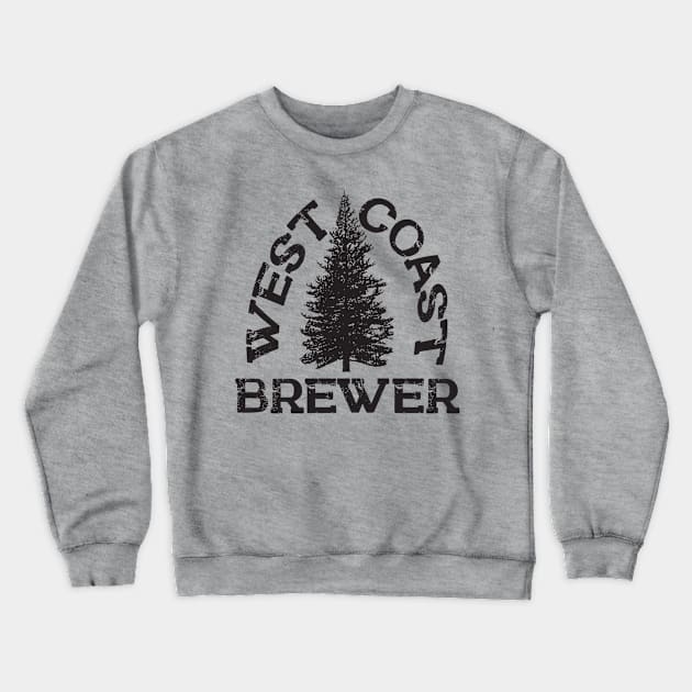 West Coast Brewer in Black Crewneck Sweatshirt by Magnetar